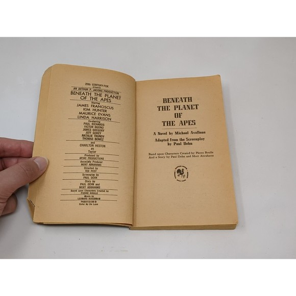 Beneath The Planet of the Apes Michael Avallone 1970 Bantam Paperback Book Club - Picture 8 of 13